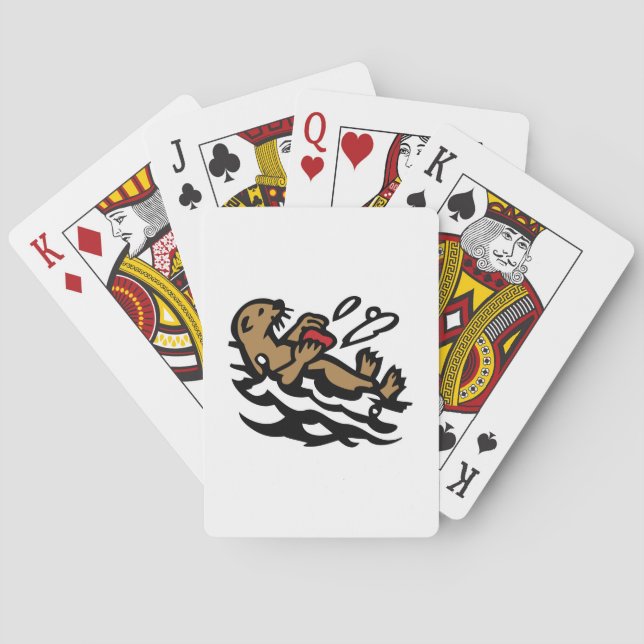 Sea otter Playing Cards (Back)