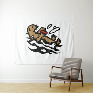 Sea otter tapestry