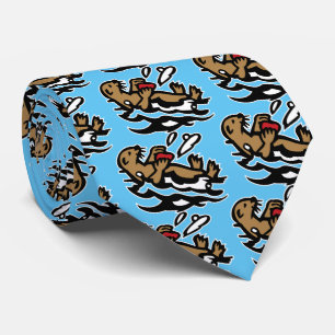 Sea otter tie