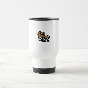 Sea otter travel mug