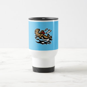 Sea otter travel mug