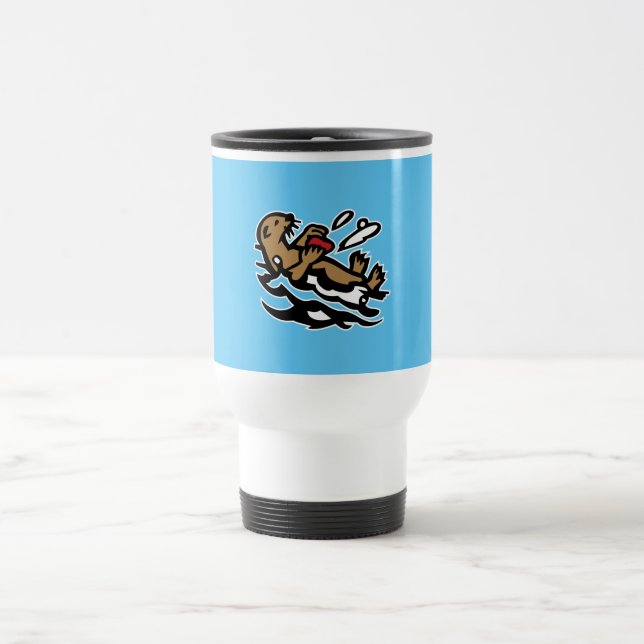 Sea otter travel mug (Center)