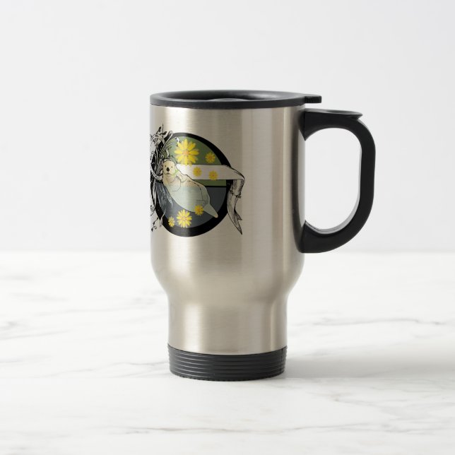 sea otter travel mug (Right)