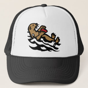 Sea otter trucker hat
