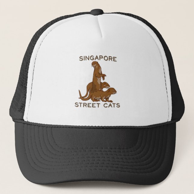 Sea Otters in Singapore Trucker Hat (Front)