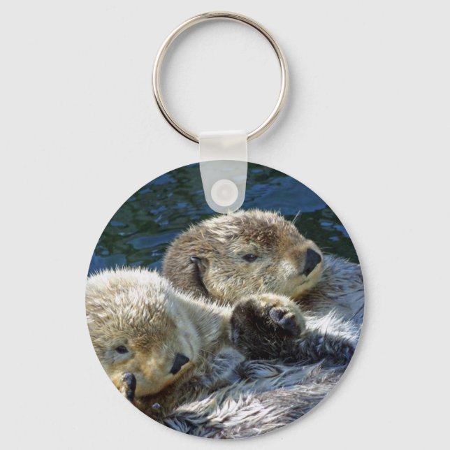 Sea-otters Key Ring (Front)