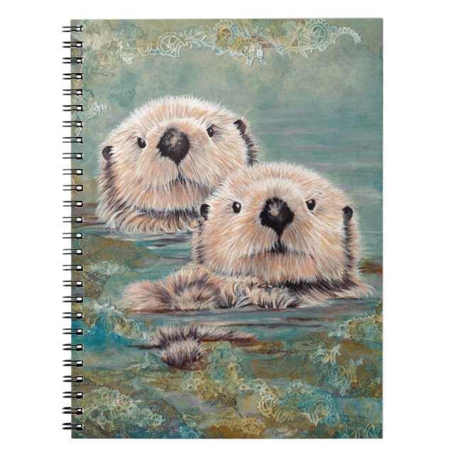 Sea Otters Spiral Notebook (Front)