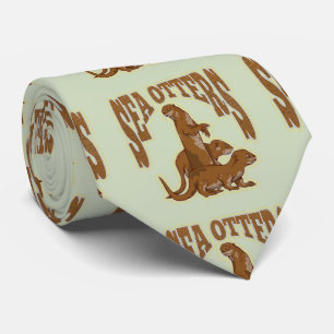 Sea otters tie