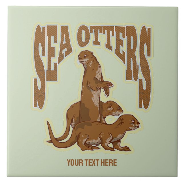 Sea otters tile (Front)