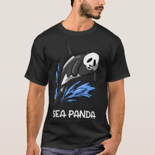 Sea Panda Funny Orca Whale And Panda Bear T-Shirt
