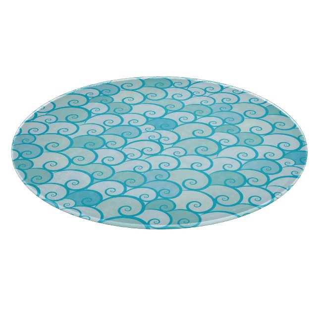 Sea Pattern Cutting Board (Corner)