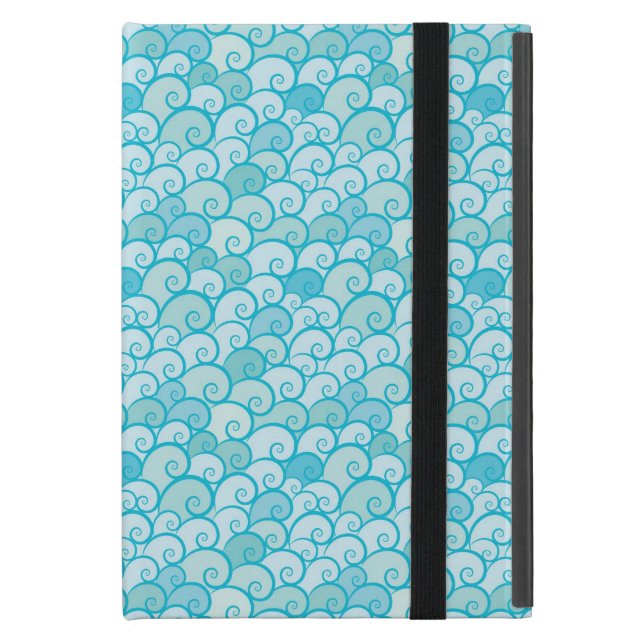 Sea Pattern iPad Mini Cover (Front Closed)