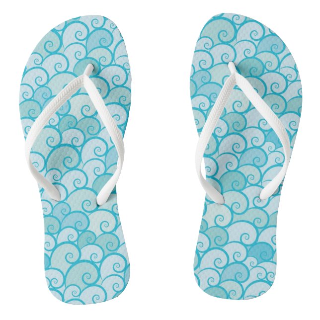 Sea Pattern Jandals (Footbed)