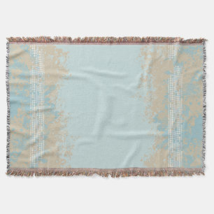 Sea patterned rock beach toned pattern throw