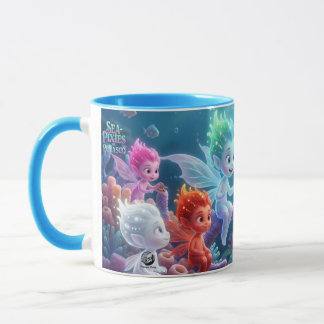 Sea-Pixies of Peñasco Underwater Fantasy Two-Tone Mug