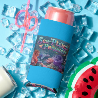 Sea-Pixies of Peñasco Underwater Fantasy Two-Tone  Seltzer Can Cooler