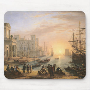 Sea Port at Sunset, 1639 Mouse Pad