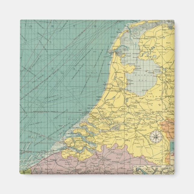 Sea ports of England Magnet (Front)