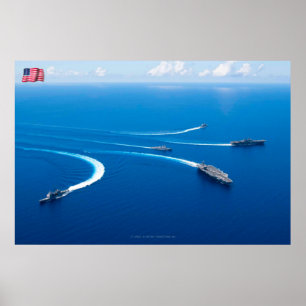 SEA POWER – US Naval Vessels Poster