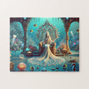 Sea Princess Underwater Coral Throne Room Jigsaw Puzzle