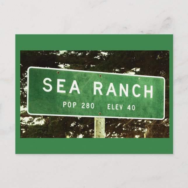 Sea Ranch California Postcard (Front)