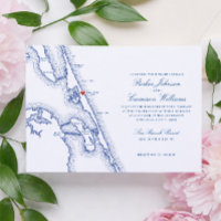 Sea Ranch Resort Wedding Outer Banks Map Navy Blue
