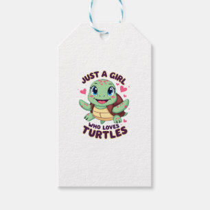 Sea Reptile Turtle Lovers Just A Girl Who Loves Tu Gift Tags