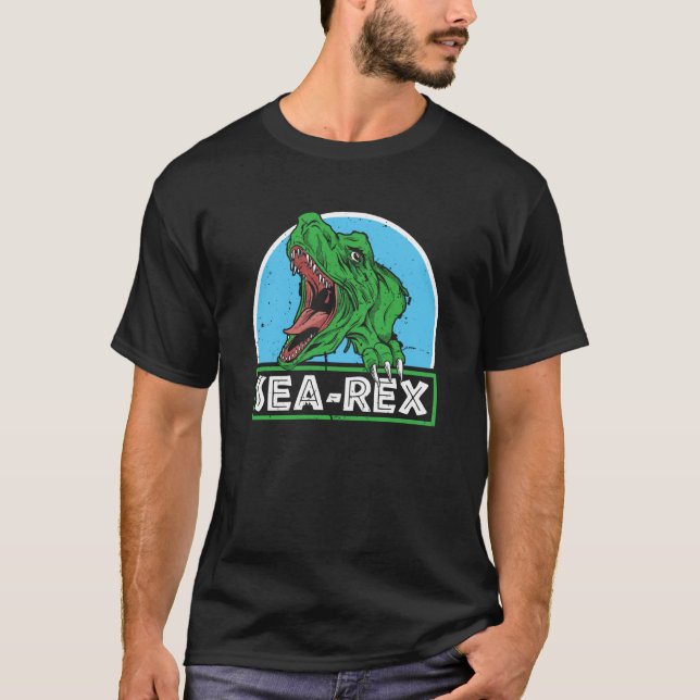 Sea Rex Dinosaur Future Paleontologist Mosasaurus T-Shirt (Front)