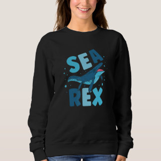 Sea Rex Mosasaurus Dinosaur Future Paleontology Sweatshirt