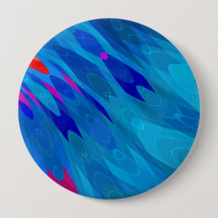 Sea Ripple 10 Cm Round Badge