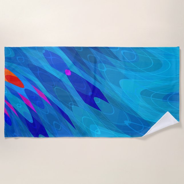 Sea Ripple Beach Towel (Front)