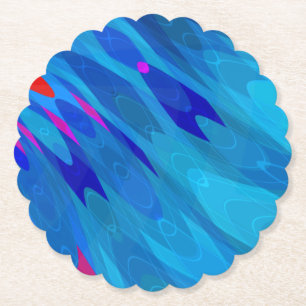 Sea Ripple Paper Coaster