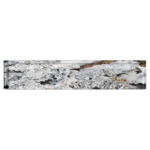 Sea rock pattern nameplate