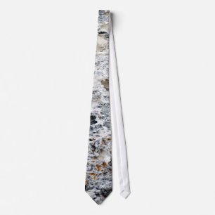 Sea rock pattern tie