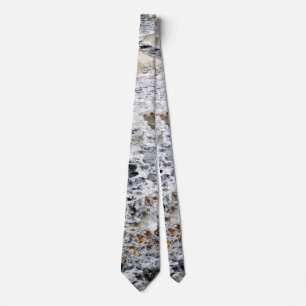 Sea rock pattern tie