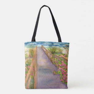 Sea Roses Path to the Sea Tote Bag