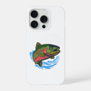 Sea Run Cutthroat Chasing Chrome Trout iPhone 15 Pro Case