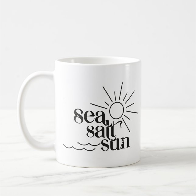 Sea Salt Sun Coffee Mug (Left)