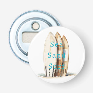 Sea Sand Surf Beach Surfboards Bottle Opener