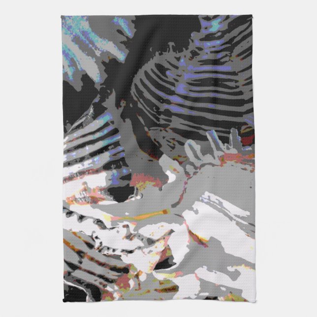 Sea Shell Abstract Tea Towel (Vertical)