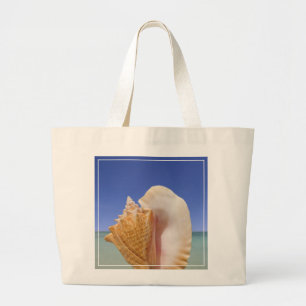 Sea Shell Close Up Large Tote Bag