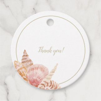 Sea Shell Favor Tags
