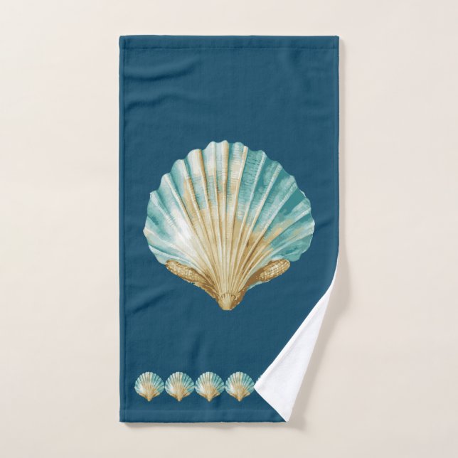 Sea shell hand towel  (Hand Towel)