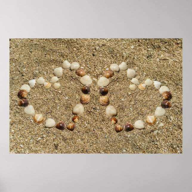 Sea shell Heart  Poster (Front)