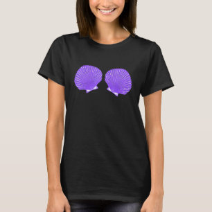 Sea Shell Mermaid Bra Costume Tee Halloween