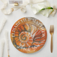 Sea Shell On The Beach Watercolor Drawing Nautical