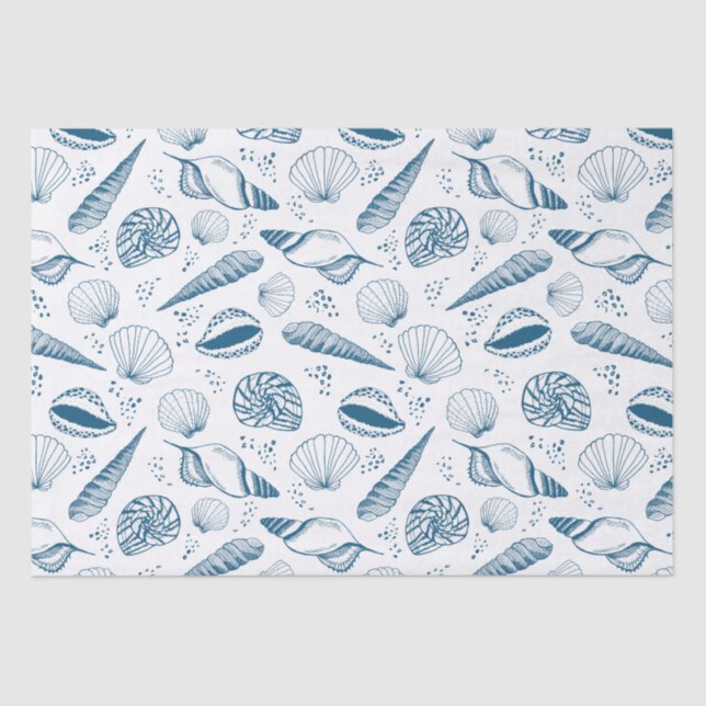 Sea shell pattern tissue paper (Front)