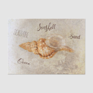 Sea Shell Vintage Antique Ocean Beach Ephemera Tissue Paper