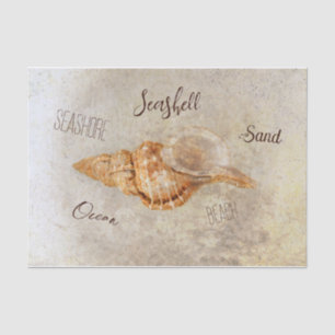 Sea Shell Vintage Antique Ocean Beach Ephemera Tissue Paper