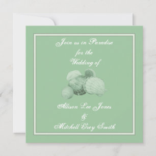 Sea Shell Wedding Invitation